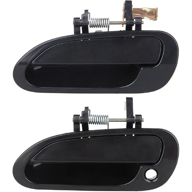 ECCPP Exterior Door Handles 1998-2002 for Honda for Accord Outer Replacement Driver Left Door Handles 2pcs Balck 72180S84A01ZF, 72180S86K12, 79336,