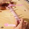 Transparent Sticker A6 Size x 1 Refills x 20 Underlay Sheets x 2 Zippered Pockets x Card Mini Sticker Mini Clear Cute Sticker Sticker Perfect for Fan