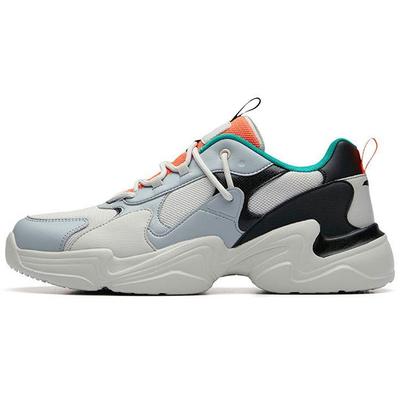 Retro Dad Shoes Light Gray Black Orange Men 91938863-4