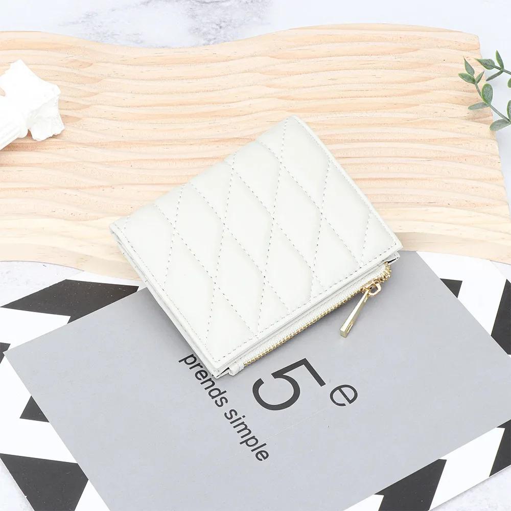 

New Womens Genuine Leather Wallet Card Holder Small Bifold Purse Cute Small Pocket Wallet for Women Girl Ladies Mini Short Purse