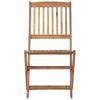 vidaXL Folding Chairs, 6 Pieces, Made of Solid Acacia Wood