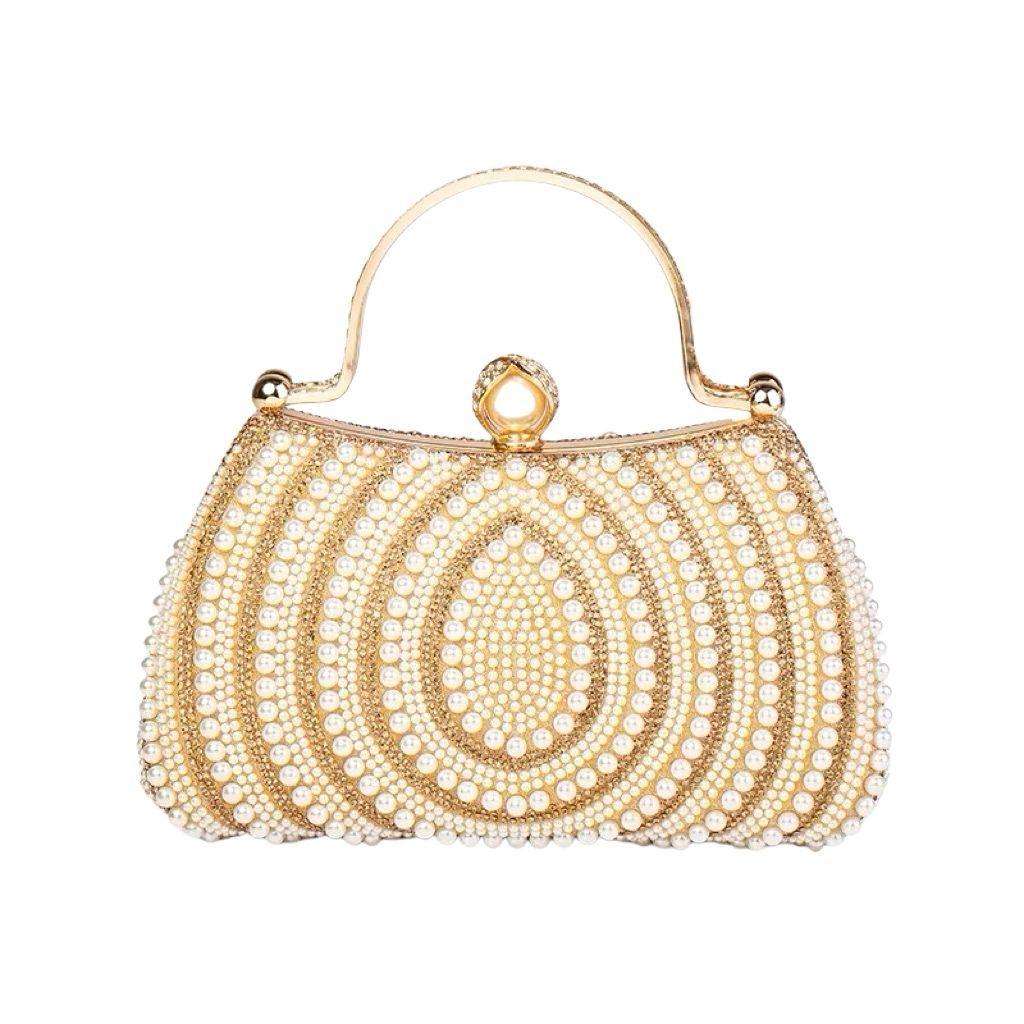 

Retro cheongsam celebrity rhinestone fashion pearl banquet dinner dress new handbag clutch messenger bag