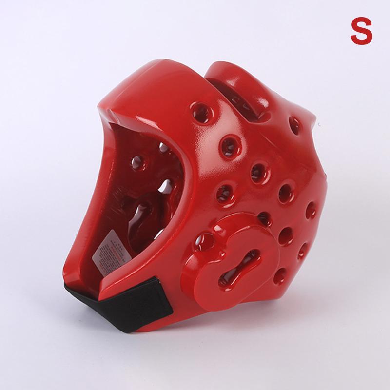 Head Protection Taekwondo Helmet Gear Portable S/M/L Kickboxing Helmet Pu Material One-Time Molding Muay Thai Helmet Fitness