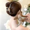 2024 Large Love Heart Claw Hair Clip - Women's Stylish Color Block Shark Clip for Updo