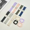 Silicone Case+Braided Strap For Apple Watch Bands 46mm 49mm 44mm 42mm 41mm 40mm 38mm SE 10 9 6 5 Ultra 2 Nylon Correa Strap