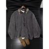 Men's Retro Plaid Velvet-Lined Hoodie: Autumn/Winter Street Style Trendy Loose Fit Jacket