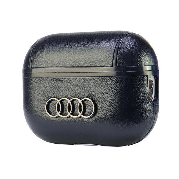 Audi Leder Großes Logo Airpods Pro 2 Hülle Schwarz/Black Au-App2-Gt/D3-Bk