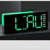 LED Digital Alarm Clock Atmosphere Light Date Teperature Week Display DST Snooze Table Clock 12/24H Brightness Adjustment