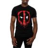 Deadpool Mens Splat Face Cotton T-Shirt