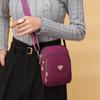 Trendige Nylon-Crossbody-Tasche für Handy & Münzen - Vertikale Umhängetasche