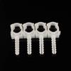 U-Shaped PPR Plastic Pipe Clips (10Pcs) - White 20mm 25mm Pipe Fixing Clamps, Wall Hose Tube Hooks & Watering Pipe Connectors