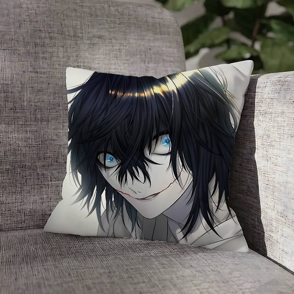 Creepy Urban Killer Jeff Pillow Case For Sofa Decor Car Office Room Printing Cushion Cover Decorations and Protector