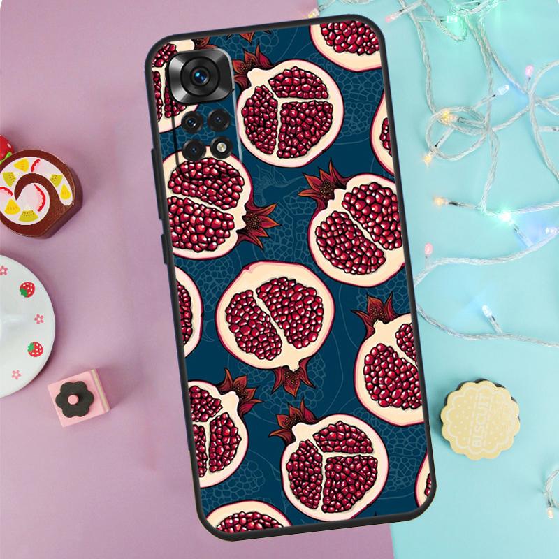 Tropical Pomegranate Pattern Case For Xiaomi Redmi Note 9 10 11 12 13 14 Pro 9S 10S 11S 12S Redmi 14C 10C 12C 13C Cover