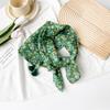 Small Fresh And Sweet Silk Scarf Square Scarf High-End Cute Style With Cotton And Linen Small Square Scarf Women'S Scarf Fringed Pendant
