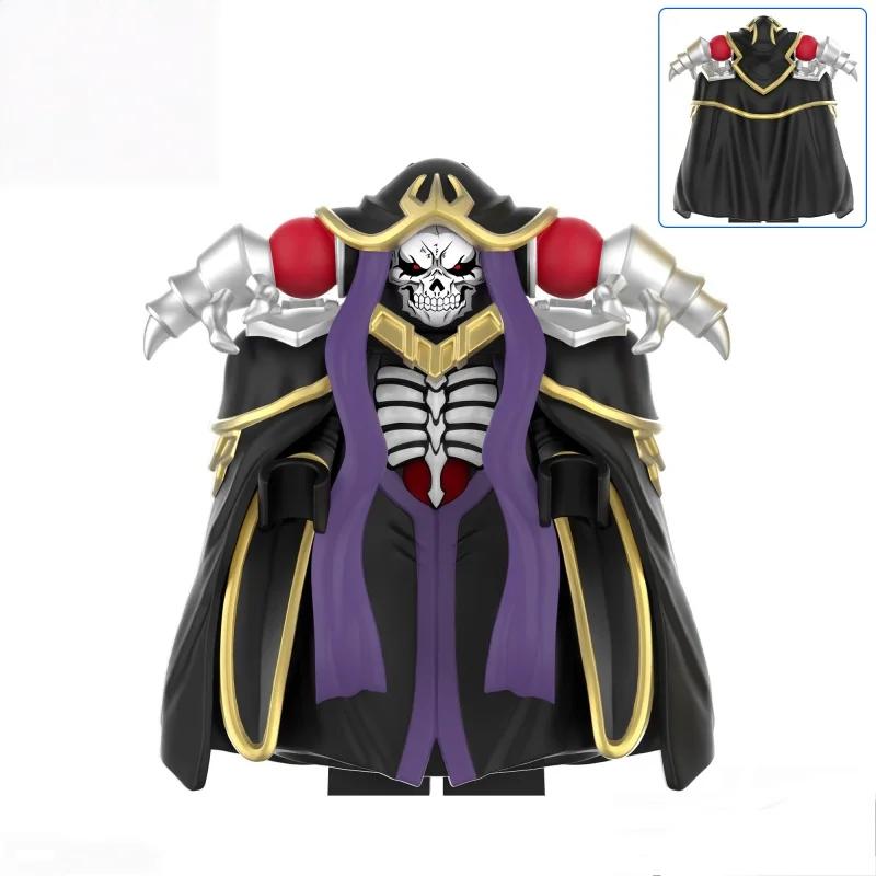 

Blind Box Overlord Custom Action Figure with Red Mask Black Cloak Gold Trim Purple Figures Puzzle Toy building blocks