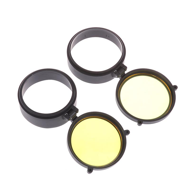 Rifle Scope Lens Cover Spring Up Quick Flip Openning Lens Dustproof Cover Telescope Cap For 36-64Mm Caliber Hunting Riflescopes