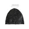 Cool Black Sequins Party Hat Breathable Skull Hat Party Bonnet Knit Hat
