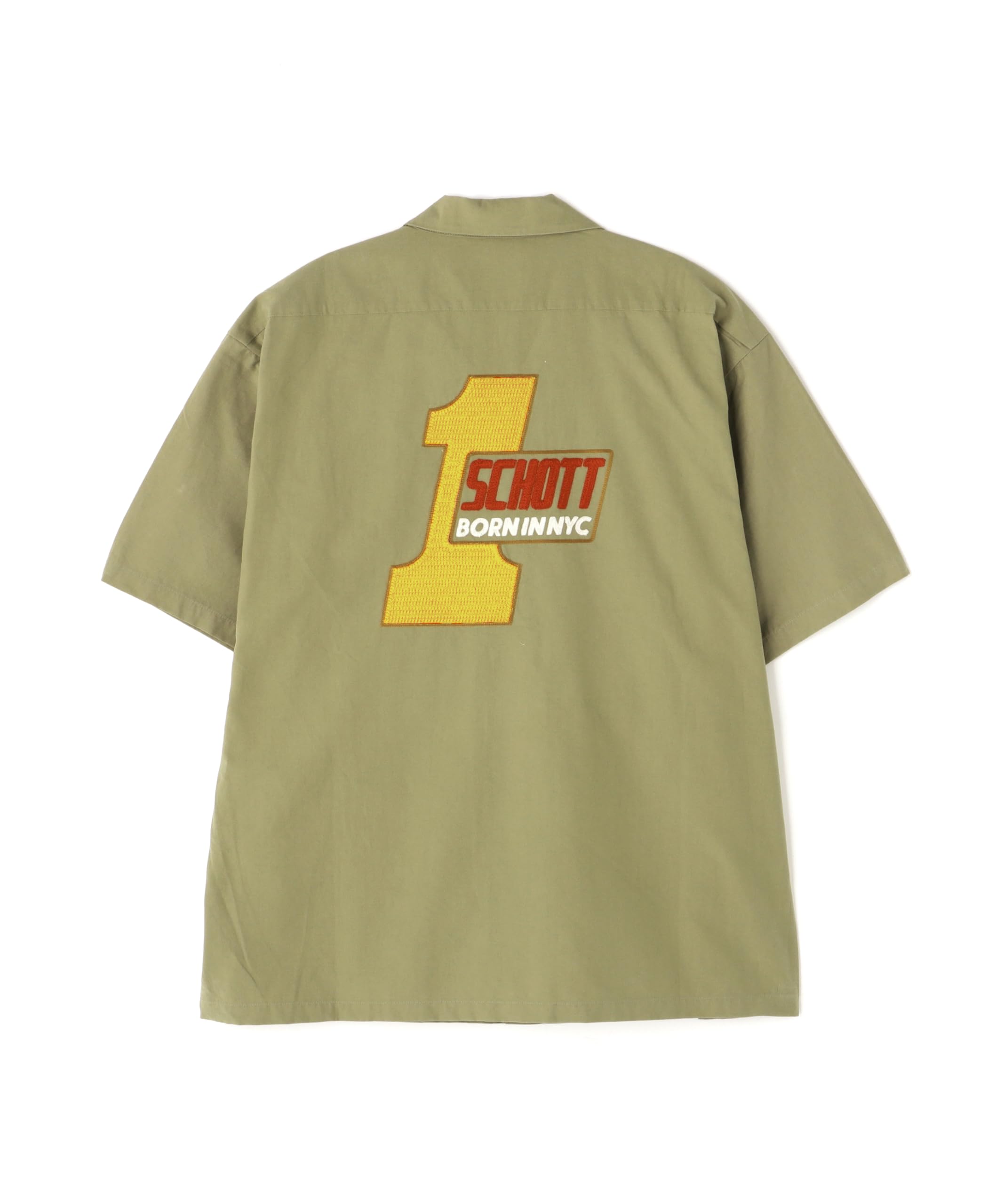 Рабочая рубашка Schott CN, Сделано в Нью-Йорке, Мужская, Размер XL, 401, Шалфей, 782-5123003