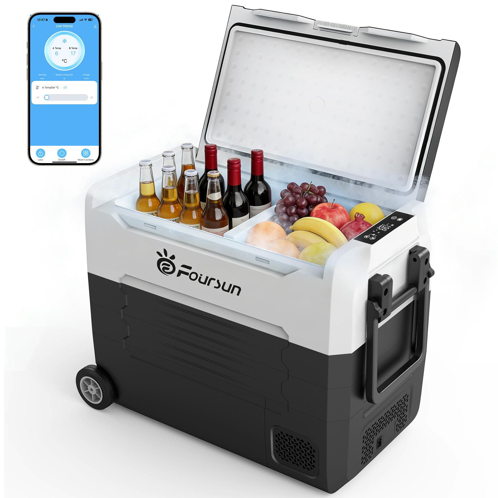 Foursun 21L/25L/35L/45L/55L Portable Compressor Car Fridge
