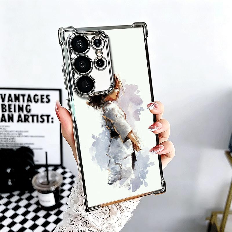 Taekwondo Kungfu Desgin Soft Phone Case For Samsung Galaxy S26 Ultra S25 Edge S24 FE S23 Plus S22 S21 + S20 Plating Anti-Fall Fu