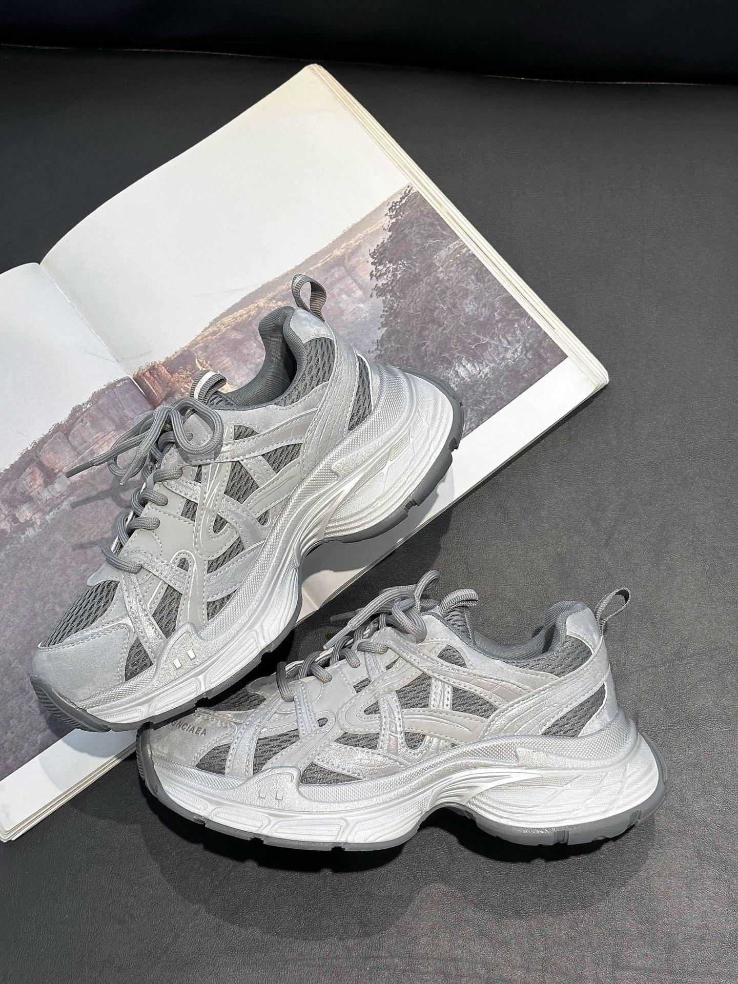 

Европейская станция толстая подошва сетка сочетание цветов локомотив папа кроссовки 2025 осенние модели универсальные, легкие, модные и дышащие повседневные ш 40 серебряный серый