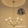 Living Room Iron Retro LED Ceiling Chandelier Pendant lamp Modern Dining Room Industry Decor Light Ring ight Home DecorFixtures