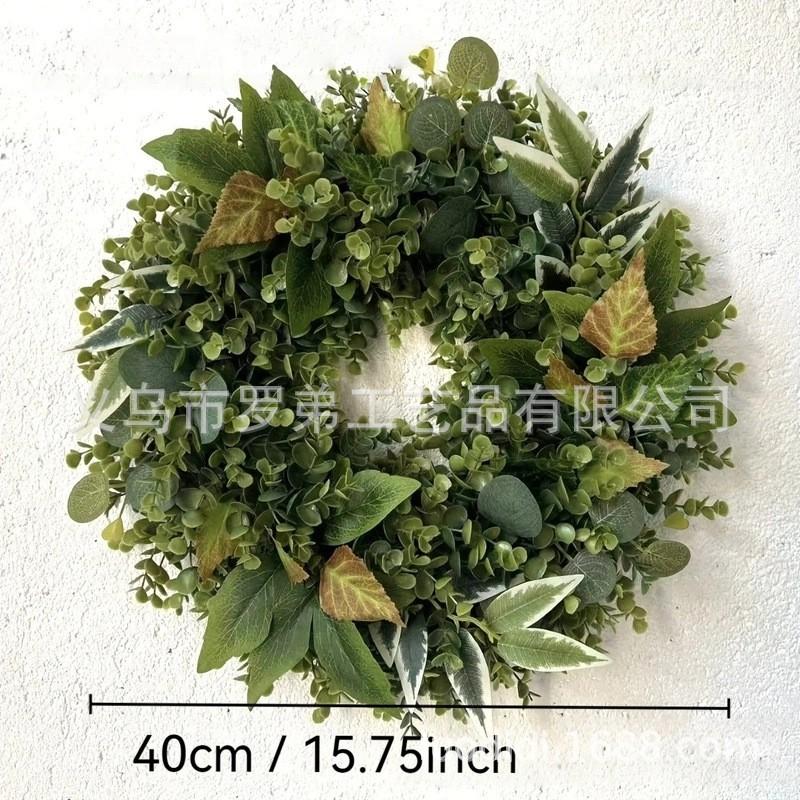Artificial Flower Wreath Easter Valentines Day Decor Hotel Restaurant Door Hanging Decoration