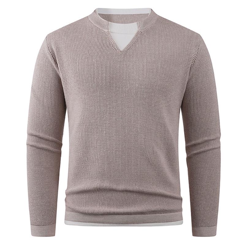 Maglione Trendy a Due Pezzi da Uomo 2025 - Vestibilità Larga Base Moda