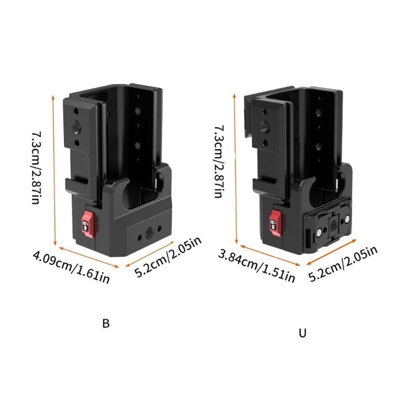 Aluminum Protective Camera Cage For Pocket 3 Action Cameras With Quick Release and Mount Magnetic Adapter