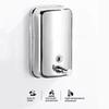 Stainless Steel Bathroom Shampoo Dispenser 500/800/1000ml Shower Gel Storage Bottle  Kitchen