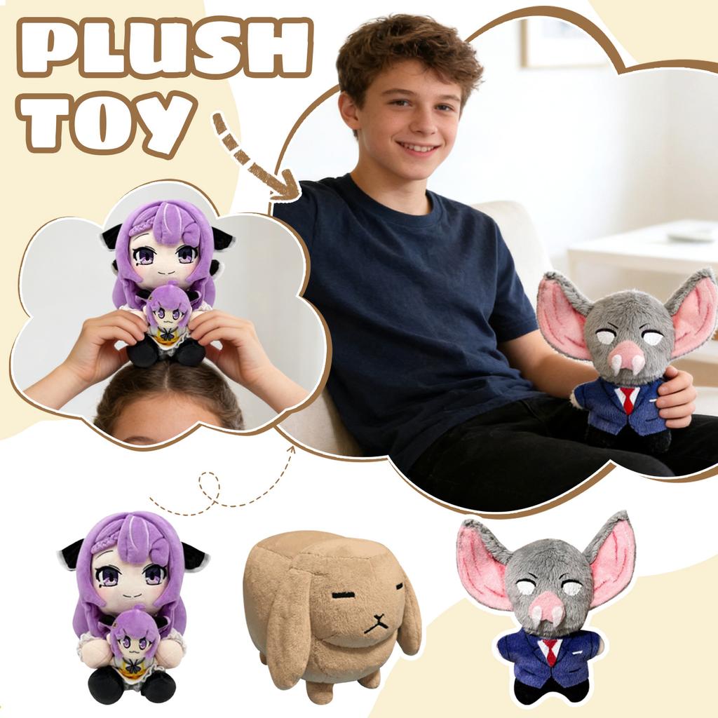 Plüschpuppe, Spielzeuggeschenk, Cartoon, Stoffpuppe für Kinder, Geschenkkissen für Kinder