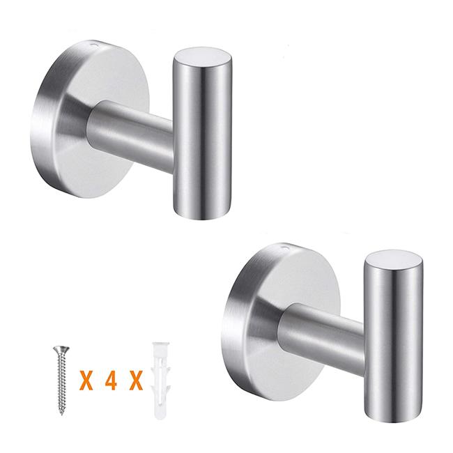Bath Towel Hook Manufacturer Chromo Bathroom Towels Stainless Steel Rack Hanging Towel Hooks L серебряный
