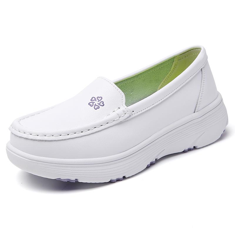 

2025 Женская обувь для медсестер: Мягкие, Дышащие, Толстая подошва, Нескользящие, Удобные и Нежные к ногам. 41 розовый/белый