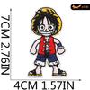 Black Fox Cartoon Animation Character Embroidery Cloth Sticker Japanese One Piece Patch Computer Embroidery Sticker