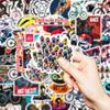50 Creative Mountain Bike Graffiti Stickers Hot-blooded Competitive Waterproof Decorative Stickers