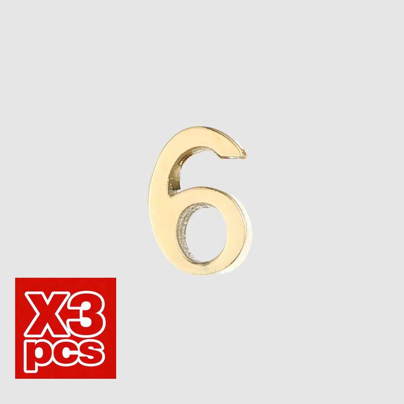 CARLIDANA DIY Jewelry Making Accessories Stainless Steel Gold Plated Arabic Number Pendant Charms for Women Necklace Bracelet