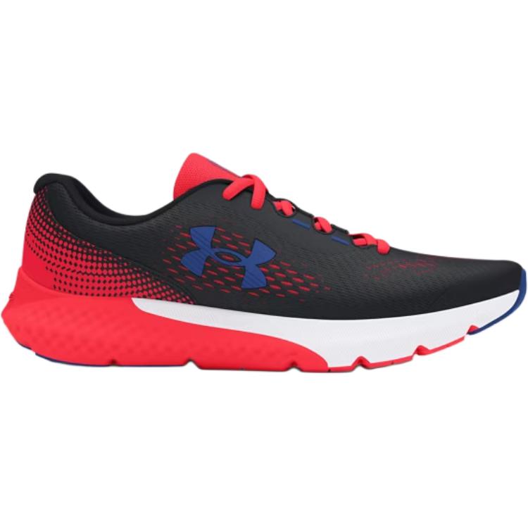 Under Armour Charged Rogue 4 GS Black Beta Blue Kids Sneakers Tech-Blue 3027106-004