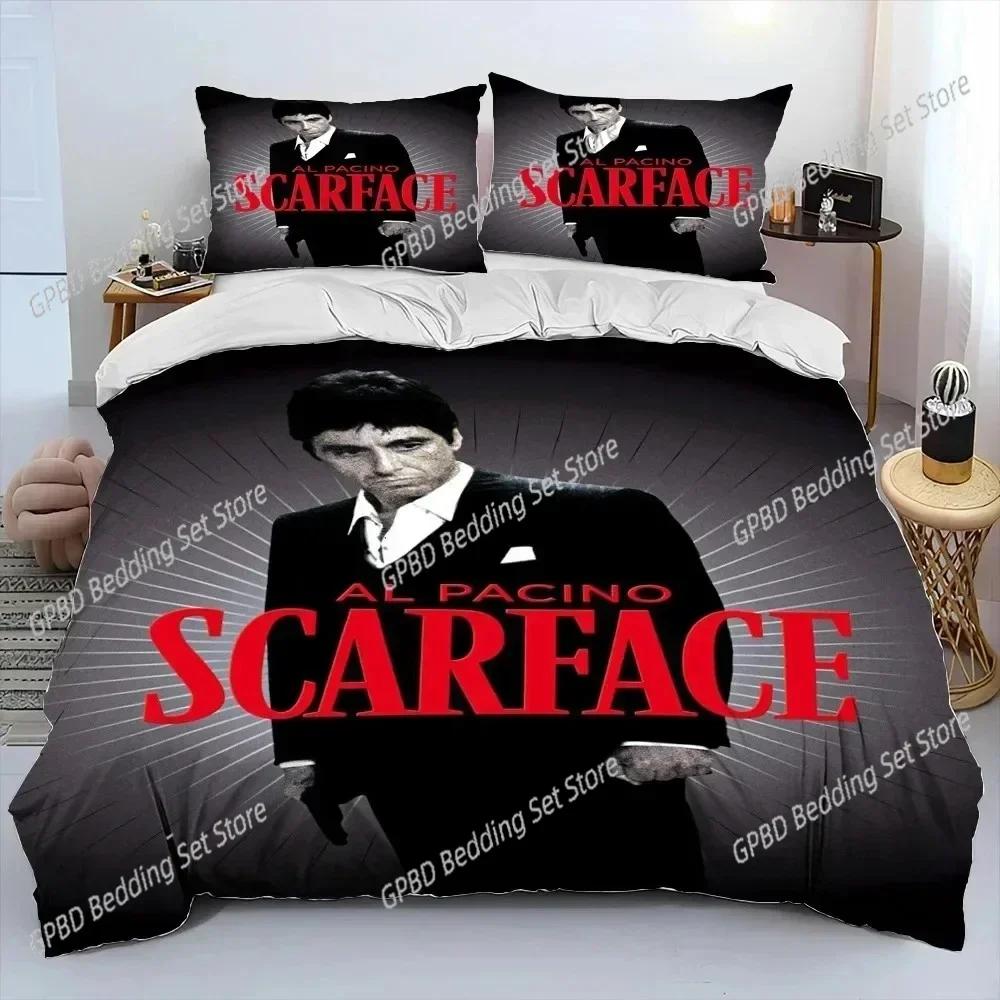 Comforter 3D Print Movie Scarface Tony Bedding Set Bedroom Soft Modern S Comefortable Kids And