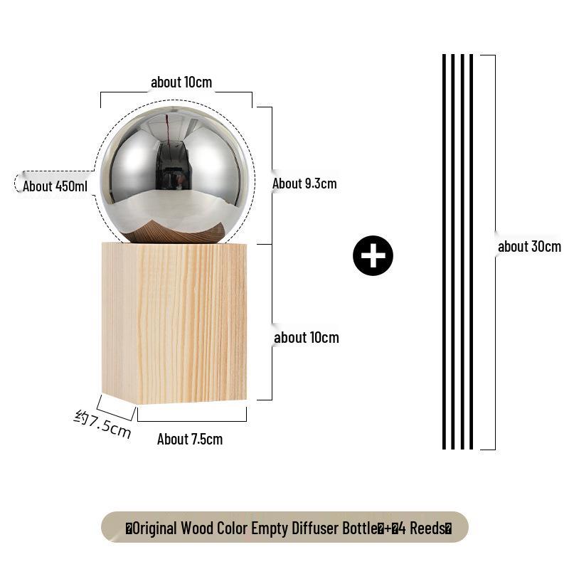 Osmanthus Scent Stainless Steel Flameless Aroma Oil Incense Burner for Room, Bedroom & Bathroom - Long-Lasting Fragrance Ornament Default