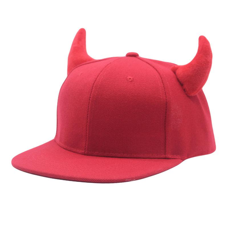 Hat Female Summer Devil Corner Cap Korean Version Casual Versatile Hip Hop Hat Spring and Autumn Student Shade Baseball Hat Male