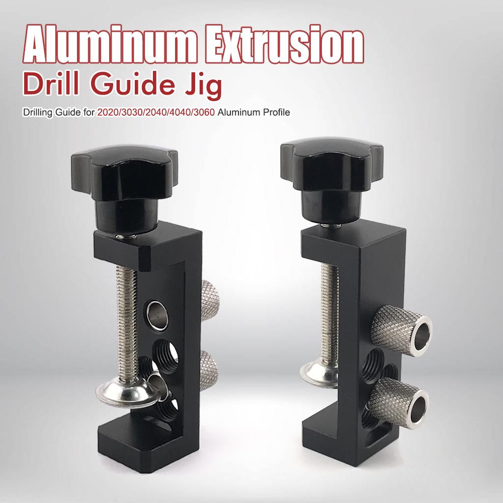 Aluminum Profile Drilling Jig For 20/30/40 Series - Universal DIY Tool For Accurate Hole Punching And Countersinking Guide Tools