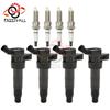 4Pcs 27300-3F100 UF-611 Ignition Coil+spark Plug for Hyundai Sonata Santa Fe GENESIS COUPE Tucson IX35 for Kia Optima Sportage