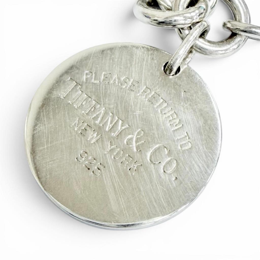 Ottimo TIFFANY&Co. bracciale Return to Tiffany & Co. Braccialetto con Targa Rotonda Argento 925 Usato