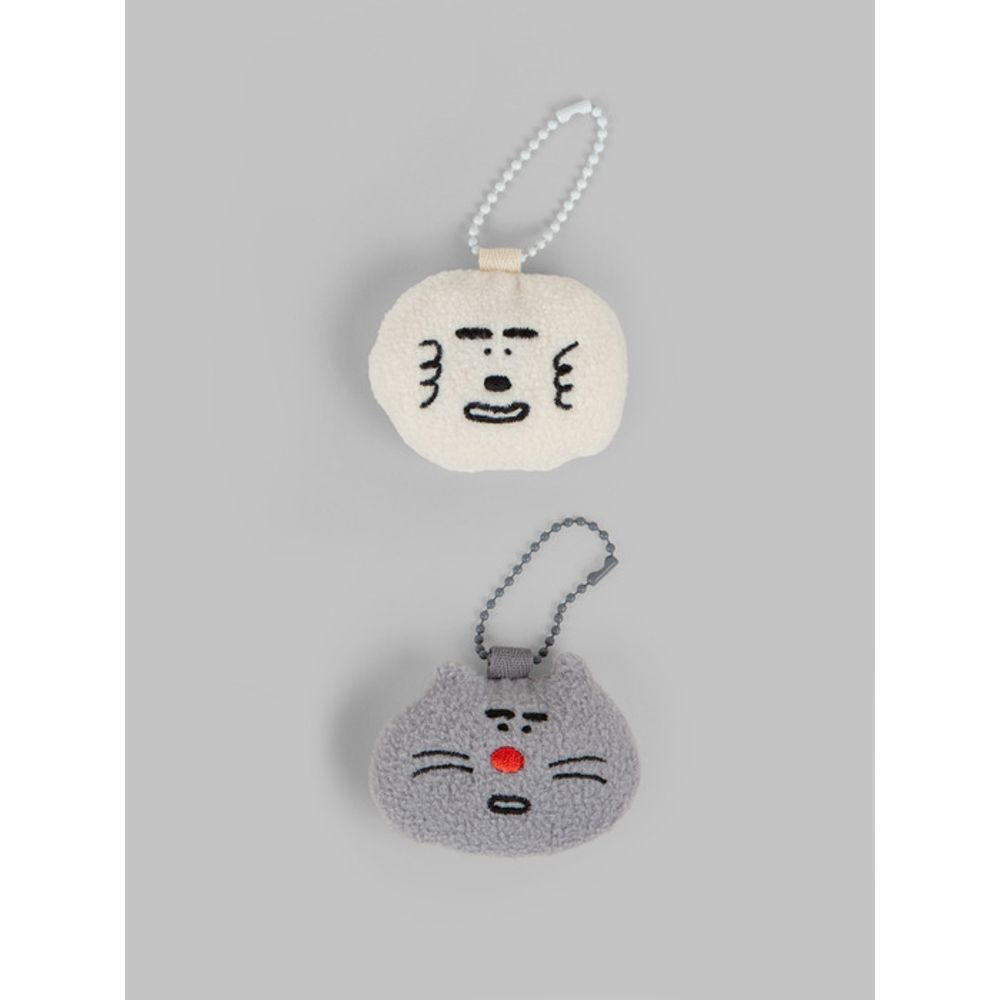 

ALL NEW FRAME ANF Mushroom Doll Keychain gray