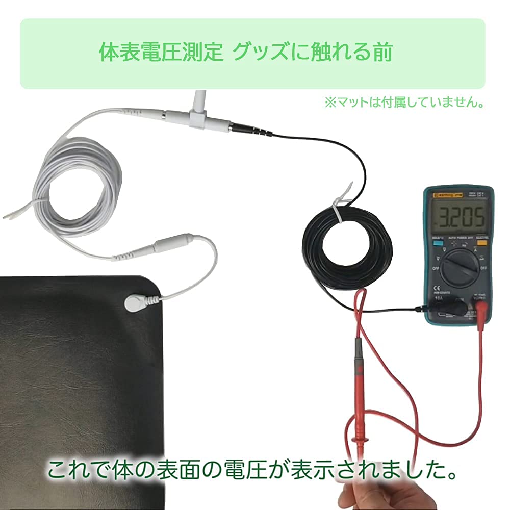 Earthing Health Method To Connect with the Measurement Kit Riraku-life earth/Earthing (no Probe)