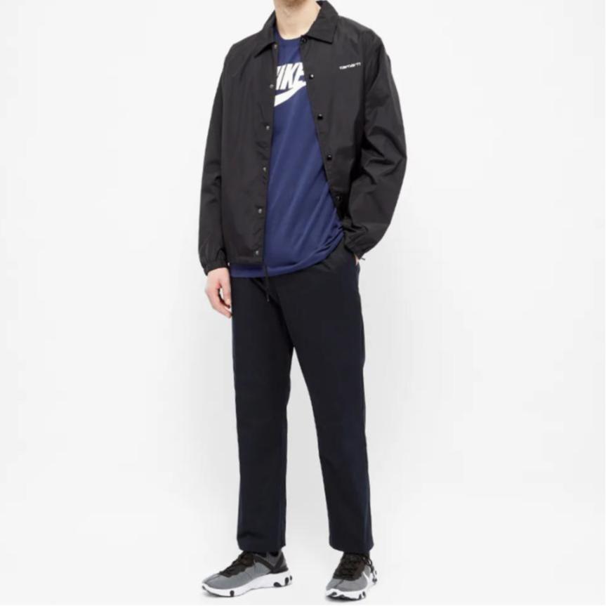 Nike Futura Icon Tee Logo Printed Short Sleeve T-Shirt Men Tops Blue AR5004-411