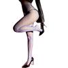 Sexy Polka Dot Bow, Aurora Stockings, Ultra-Thin Silky Smooth And Shiny, Hollowed Out, Free Of Sexual Temptation, Abstinence, Black Silk Woman