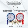 AC Manifold Gauge Set HVAC Refrigerant Charging Kit for R134a R22 R12 R502 Dual Gauge Automotive and Home AC Diagnostic Tool