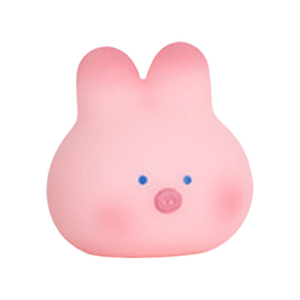 Stress Relief Squeezable Rabbits Pig Toy Portrable Accessory for Kids and Adults Soft Materials for Comfortable Touch