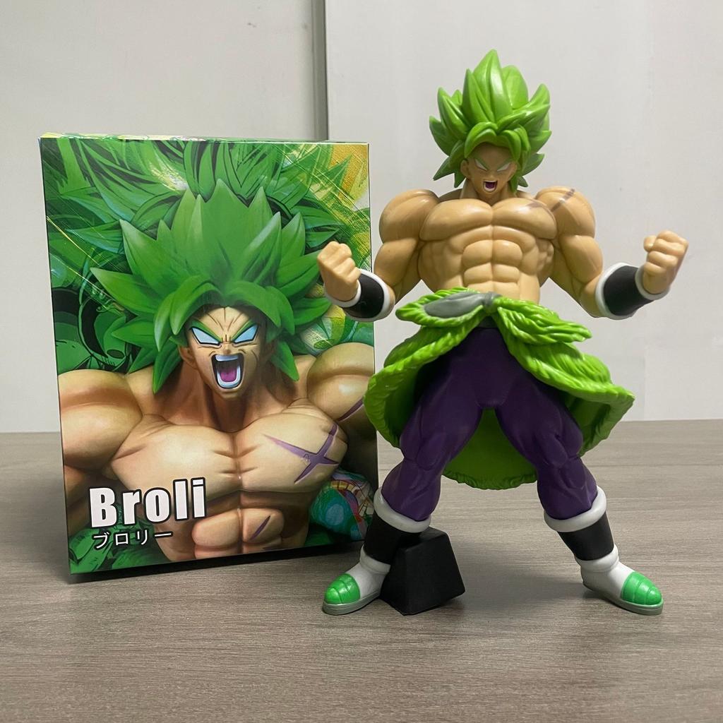 23cm Anime Dragon Ball Angry Broli Figurine Cartoon Pvc Handmade Model Statue Decoration Hobby Toy Desktop Ornament Dolls Gifts